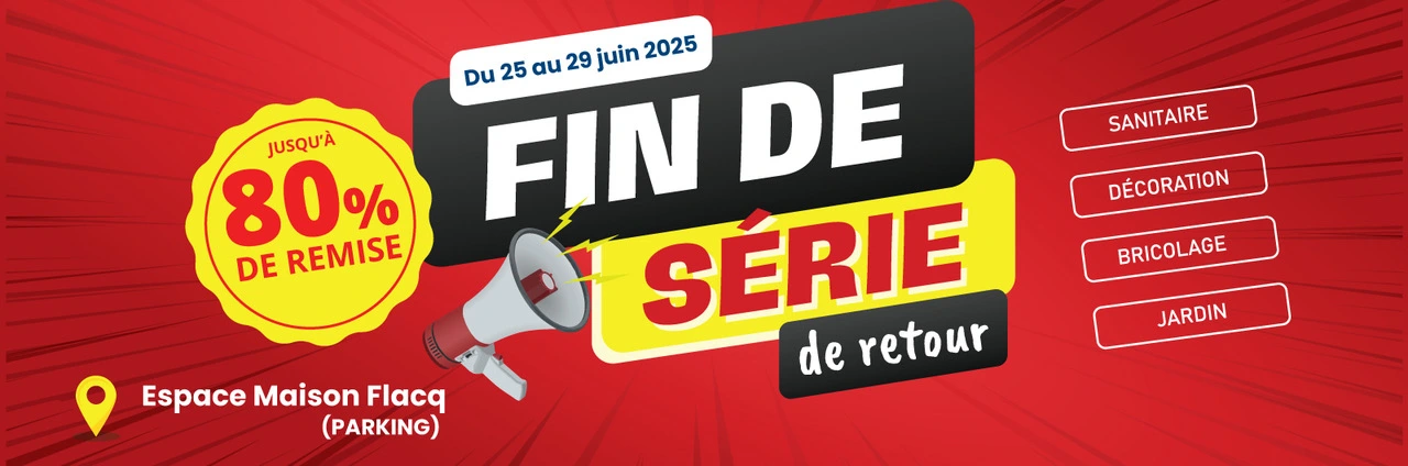 Fin de série de retour - Jusqu'à 80% de remise