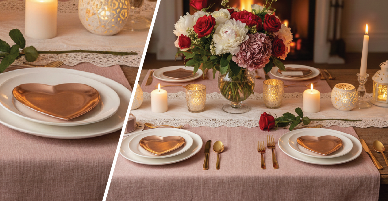 How to set the table for Valentine's Day