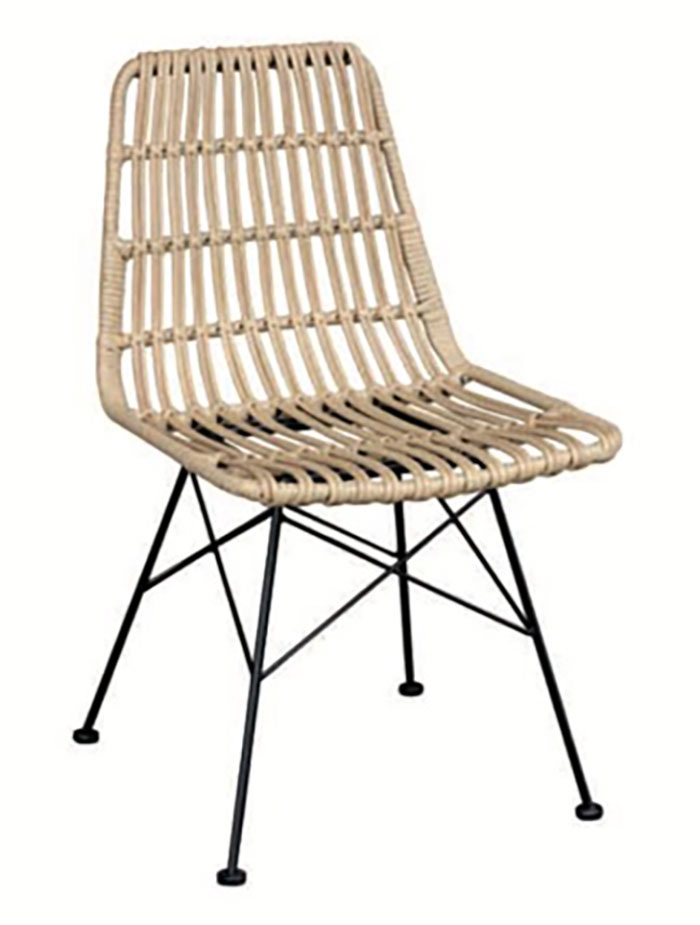 Espace Maison Cornwall Chair Metal Base Rattan